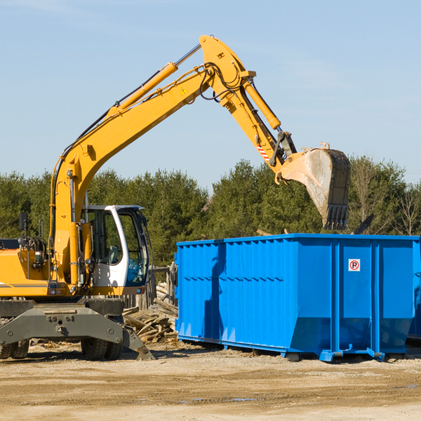 how many times can i have a residential dumpster rental emptied in Monument PA